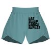 Ladies Flowy Overlay Shorts Thumbnail