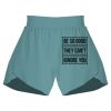 Ladies Flowy Overlay Shorts Thumbnail