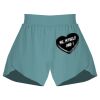 Ladies Flowy Overlay Shorts Thumbnail