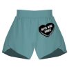 Ladies Flowy Overlay Shorts Thumbnail