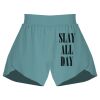 Ladies Flowy Overlay Shorts Thumbnail