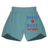 Ladies Flowy Overlay Shorts Thumbnail