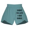 Ladies Flowy Overlay Shorts Thumbnail