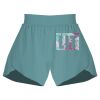 Ladies Flowy Overlay Shorts Thumbnail